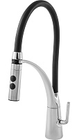 Paini Смеситель для кухни Barolo A9CR557LMKM гибкий, хром/черный