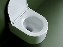 Ceramicanova Подвесной унитаз Ulma Торнадо CN4006T безободковый белый – фотография-8