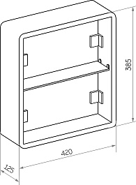 Mixline Зеркальный шкаф Аккорд Оливия 60 белый – фотография-6