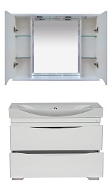 Misty Мебель для ванной Элвис 105 напольная белая – фотография-5