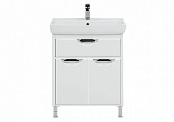 Aquanet Тумба с раковиной Гретта 70 new, белый – фотография-9