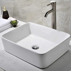 Teymi Раковина накладная в ванную Helmi 50 белая T50302 – фотография-4