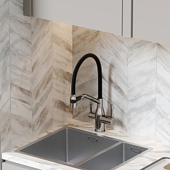 Sancos Смеситель для кухни Orta SC4008BN брашированный никель – фотография-4