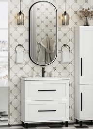 Misty Мебель для ванной Модерн 100 белая – фотография-1