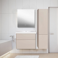 ASB-Woodline Мебель для ванной Гранада 80 подвесная тирамису софт – фотография-2