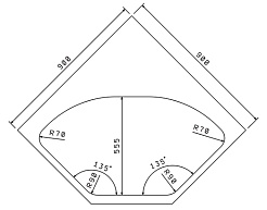 Florentina Мойка гранитная Капри угловая грей – фотография-3