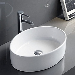 Teymi Раковина накладная в ванную Lori 50 белая T50502 – фотография-5