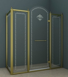 Cezares Душевой уголок RETRO-A-AH-13-150/90-CP-Br-R – фотография-1