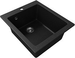 Teymi Мойка кухонная Helmi 42.5 черная матовая – фотография-3