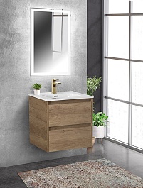 BelBagno Тумба с раковиной Kraft 50 подвесная Rovere Nebrasca Nature – фотография-5