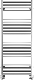 Terminus Полотенцесушитель водяной Аврора П20 400x1000 хром – фотография-1