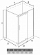 Alex Baitler Душевое ограждение AB 244-120 тонированное стекло – фотография-4