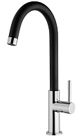 Paini Смеситель для кухни Sky 78CR57244SLMKM излив черный, хром (CR)
