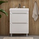 Equil Тумба под раковину Corner 70 2 ящика напольная белая – картинка-11