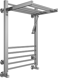 Terminus Полотенцесушитель водяной Валенсия П12 500x800 с полкой хром – фотография-4