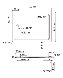 WasserKRAFT Душевой поддон Amper 29T07 – фотография-2