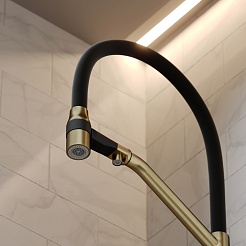 Sancos Смеситель для кухни Orta SC4008BG брашированное золото PVD покрытие – фотография-4