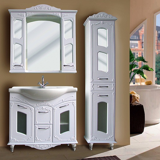 Атолл Тумба с раковиной "Мастер и Маргарита" белая – фотография-2