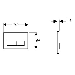 Geberit Кнопка смыва Sigma 50 115.788.SQ.5 umber glass – фотография-2