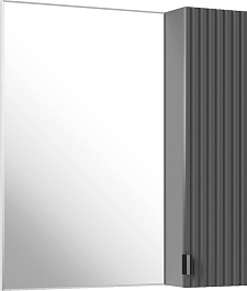 ASB-Mebel Зеркальный шкаф Дора 60 R серый – фотография-1