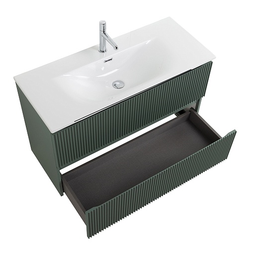 BelBagno Тумба с раковиной Uno mini 100 подвесная Еловый матовый с раковиной BB-8099-3-100 – картинка-11