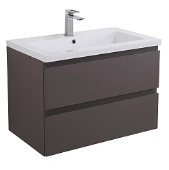 BelBagno Тумба под раковину Kraft 75 подвесная Темно-Серый матовый – фотография-1