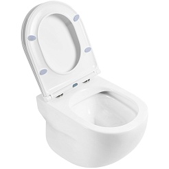 BelBagno Унитаз подвесной Onda BB066CHR/BB870SC – фотография-5