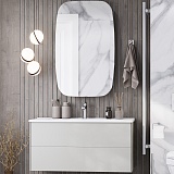 Акватон Мебель для ванной Сохо 100 L подвесная слэйт/галька серая