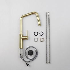 Timo Смеситель для кухни Saona 2386/02FL с выдвижной лейкой – фотография-2