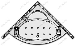 Kolpa San  Комплект гидро-аэромассажа Kolpa San Royal Superior (массаж: боковой, аэромассаж) – фотография-1