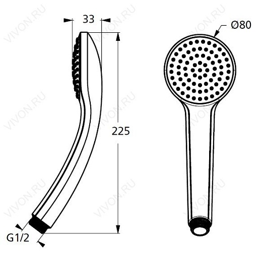 Ideal Standard Душевая лейка "IdealRain B9400AA" – фотография-4