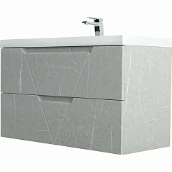 BelBagno Тумба с раковиной Vittoria 100 подвесная Toros Bianco – фотография-4