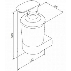 Am.Pm Диспенсер для жидкого мыла Sensation A3036900 – фотография-3