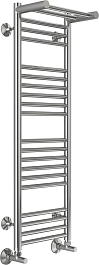 Terminus Полотенцесушитель водяной Аврора П20 300x1000 с полкой хром – фотография-2