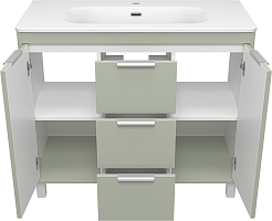 Brevita Тумба с раковиной Risacca Pistachio 100 фисташковый – фотография-3