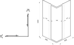 Triton Душевой уголок Вента БВ 90/90 Щ0000064631 – фотография-6