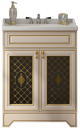 Misty Мебель для ванной Ницца 70 белая патина – фотография-4