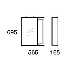 Merkana Зеркало-шкаф Прованс 60 – фотография-3