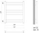 Lemark Полотенцесушитель электрический Ursus П7 500x600 хром – картинка-10