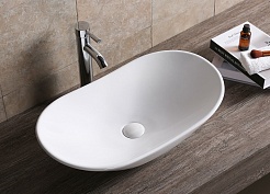 Ceruttispa Раковина накладная 64 CR7031B белая – фотография-2