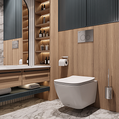 Ceruttispa Унитаз подвесной Mimi Aria MW CT8919 белый матовый – фотография-3