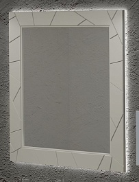  Зеркало для ванной Луиджи 90 серый матовый – фотография-1