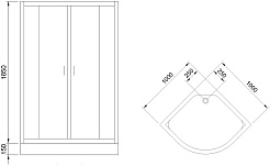 Royal Bath Душевой уголок RB 100HK-C – фотография-6