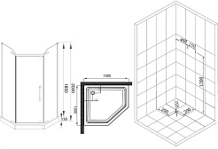 Esbano Душевой уголок ESR-8170 – фотография-11