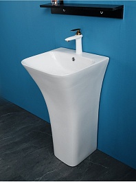 Ceruttispa Раковина напольная Luca 45 CT7283 белая – фотография-8