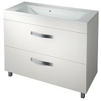 Какса-а Тумба для умывальника Хилтон 100 напольная, белая