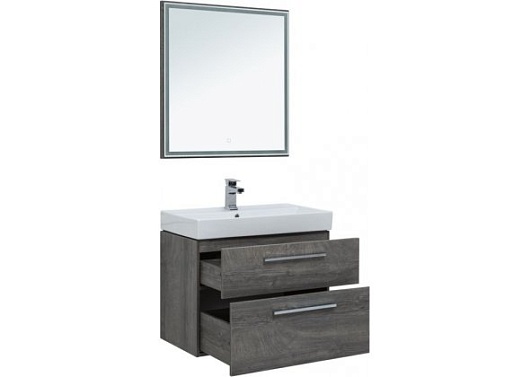 Aquanet Мебель для ванной Nova 75 дуб рошелье – фотография-2