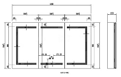 Aquatek Зеркало-шкаф 120 AQ7124-MLC с круговой подсветкой – фотография-4