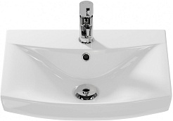 Onika Мебель для ванной Харпер 50.10 белая глянцевая/мешковина – фотография-11