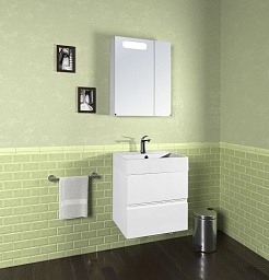 Водолей Мебель для ванной Салли 60 L белая – фотография-2